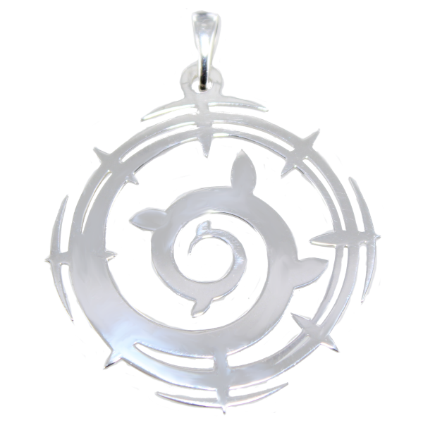 Pendentif Argent Spirale intergalactique 