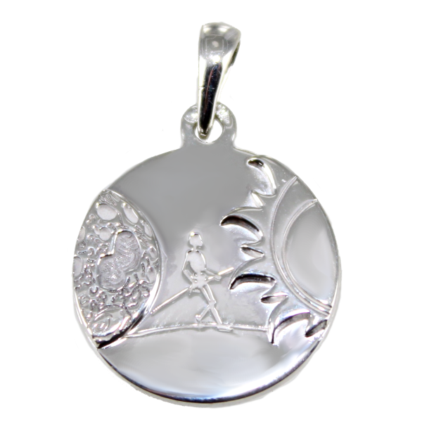 Médaille Argent Balance de la Lune au Soleil 