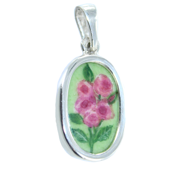 Pendentif Porcelaine Bouquet de pivoines - Image 2 