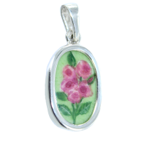 Pendentif Porcelaine Bouquet de pivoines - Image 2 