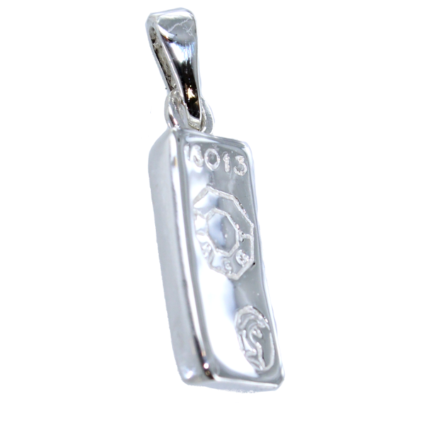 Pendentif Argent Lingot d'argent 