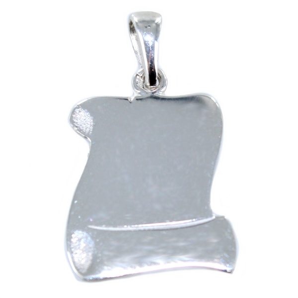 Pendentif Argent Parchemin 