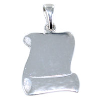 Pendentif Argent Parchemin 