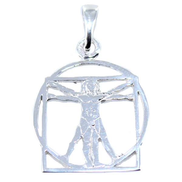 Pendentif Argent Homme de Vitruve 