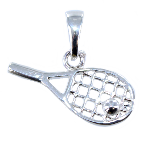 Pendentif Argent Raquette de tennis - Taille 1 