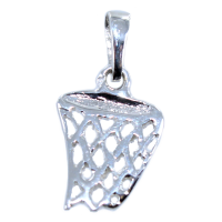 Pendentif Argent Panier de basket 