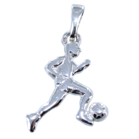 Pendentif Argent Footballer 