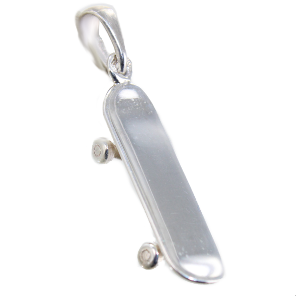 Pendentif Argent Skateboard freestyle 