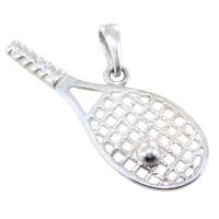 Pendentif Argent Raquette de tennis -Taille 2 