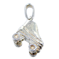 Pendentif Argent Patin à roulette 