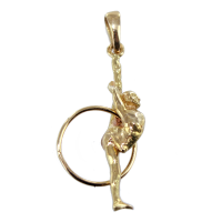 Pendentif Plaqué Or Gymnaste GRS 