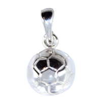 Pendentif Argent Ballon de football - 10 mm 