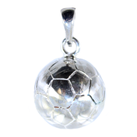 Pendentif Argent Ballon de football - 15 mm 