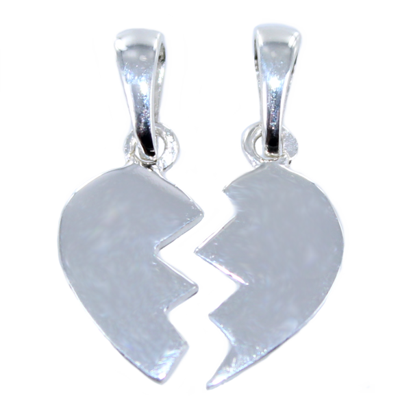 Pendentif Argent Coeur sécable 