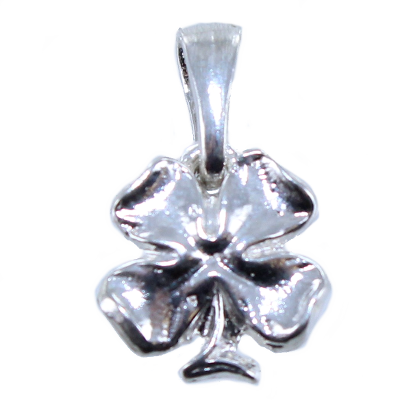 Pendentif Argent Trèfle à 4 feuilles - Taille 1 