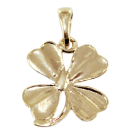 Pendentif Or Jaune Trèfle à 4 feuilles - Taille 2 