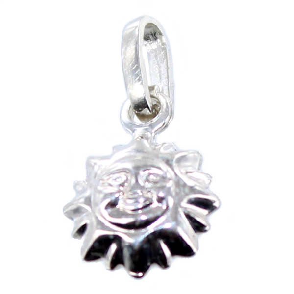 Pendentif Argent Soleil réversible 