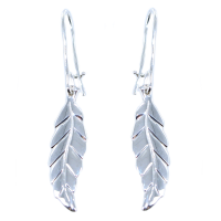 Boucles d'oreilles Argent Feuille 