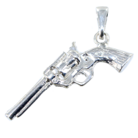 Pendentif Argent Revolver 