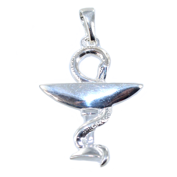 Pendentif Argent Caducée pharmacien Taille 2 