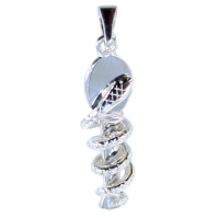 Pendentif Argent Caducée médecin - Taille 2 