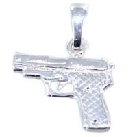 Pendentif Argent Pistolet 