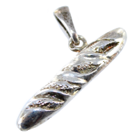 Pendentif Argent Baguette de pain 