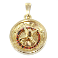 Pendentif Or Jaune Roulette 