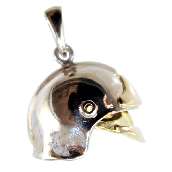 Pendentif Argent Casque de pompier - Taille 2 