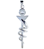 Pendentif Argent Caducée kinésithérapeute 