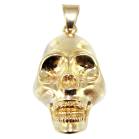 Pendentif Plaqué Or Tête de mort 