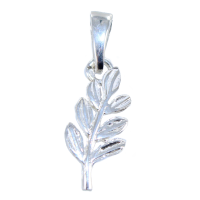 Pendentif Argent Feuille d'Acacia 