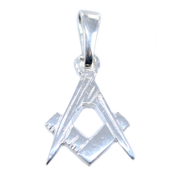 Pendentif Argent Equerre et compas - Taille 1 