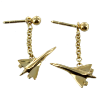 Boucles d'oreilles Or Jaune Avion 