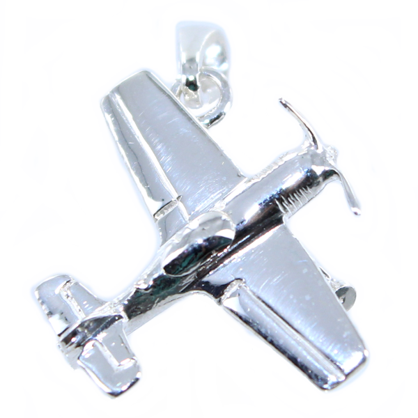 Pendentif Argent Avion de voltige 