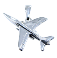 Pendentif Argent Avion à réaction 