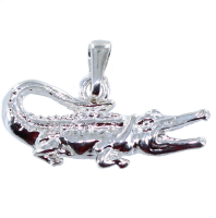 Pendentif Argent Crocodile 