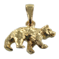 Pendentif Or Jaune Ours 