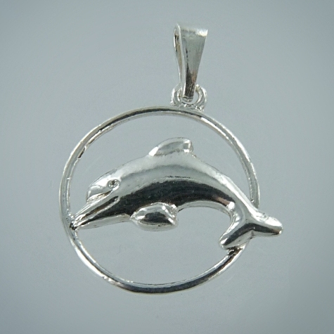 Pendentif&nbsp;Dauphin avec cerceau - Image&nbsp;2 