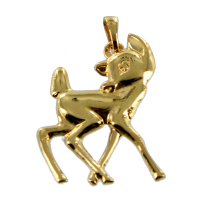 Pendentif Or Jaune Bambi 