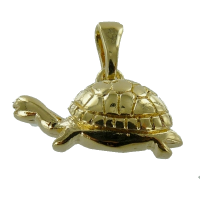 Pendentif Or Jaune Tortue - Profil 