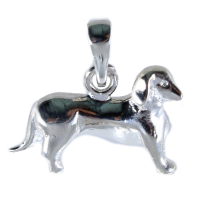 Pendentif Argent Chien Teckel 