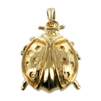 Pendentif Or Jaune Coccinelle - Taille 2