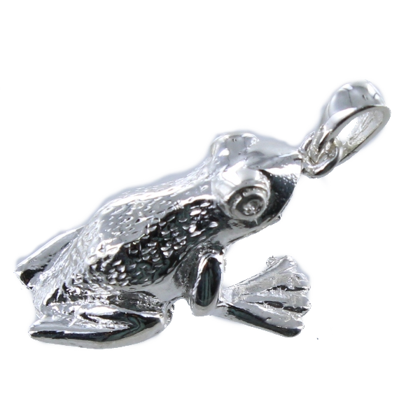Pendentif Argent Grenouille - Taille 3 