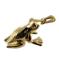 Pendentif Or Jaune Grenouille - Taille 3 