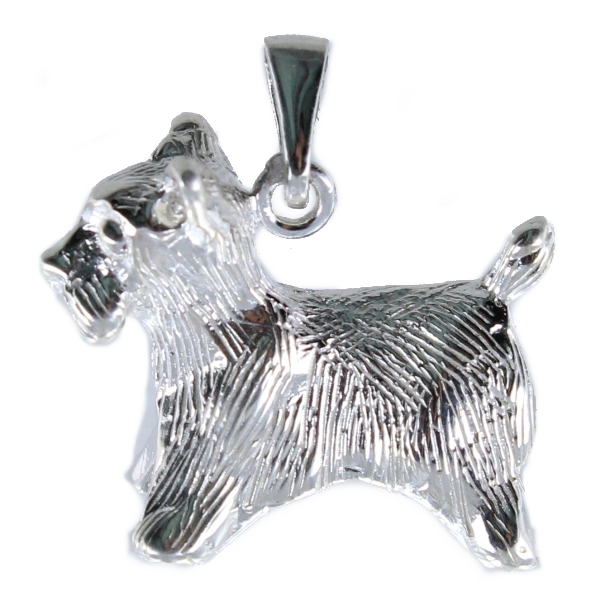 Pendentif Argent Chien Yorkshire 