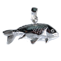 Pendentif Argent Poisson Carpe 