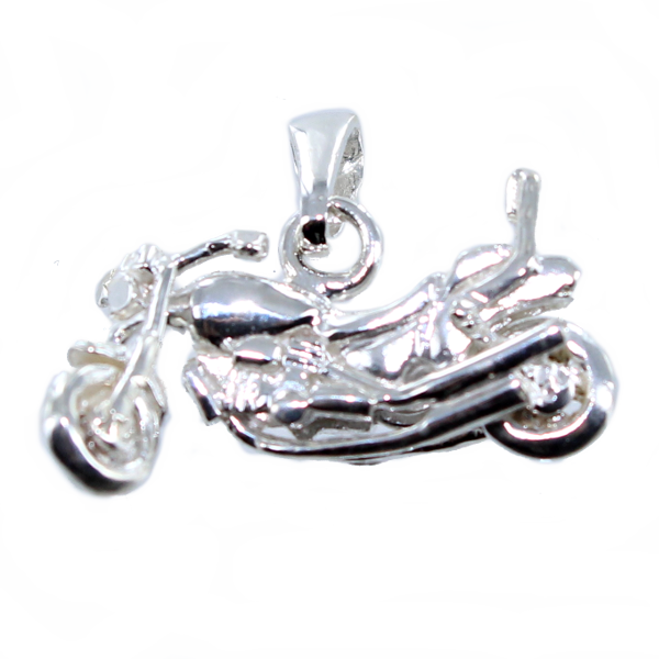 Pendentif Argent Moto 