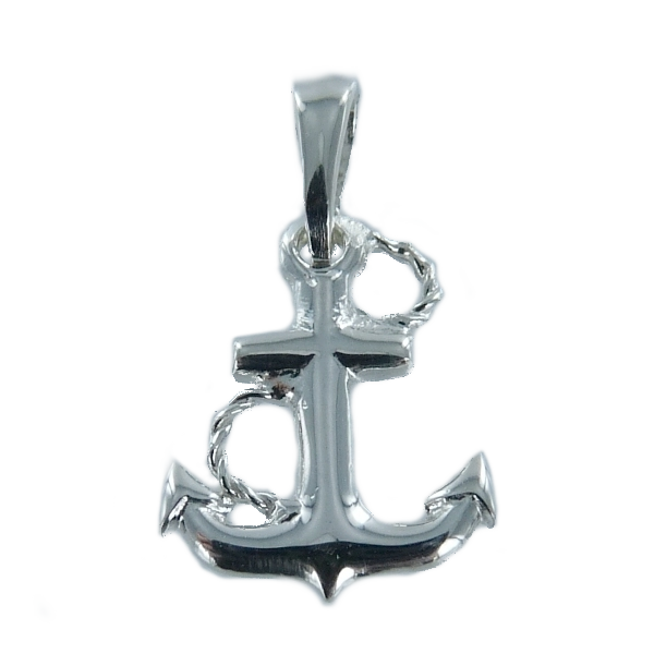 Pendentif Argent Ancre - Taille 2 
