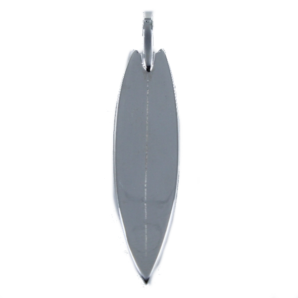 Pendentif Argent Planche de surf - Taille 2 